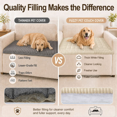 decorUhome Non Slip Couch Cover for Dogs