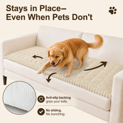 decorUhome Non Slip Couch Cover for Dogs