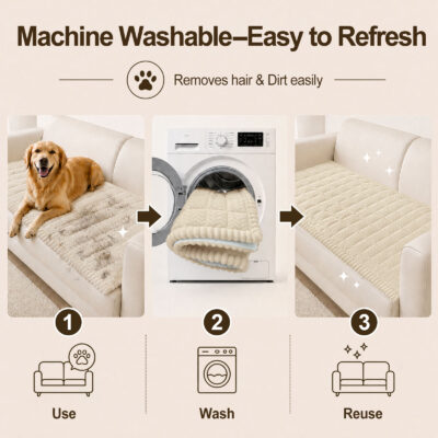 decorUhome Non Slip Couch Cover for Dogs