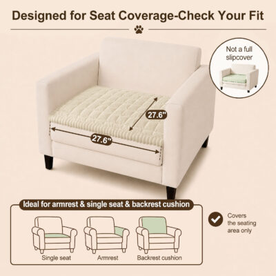decorUhome Non Slip Couch Cover for Dogs