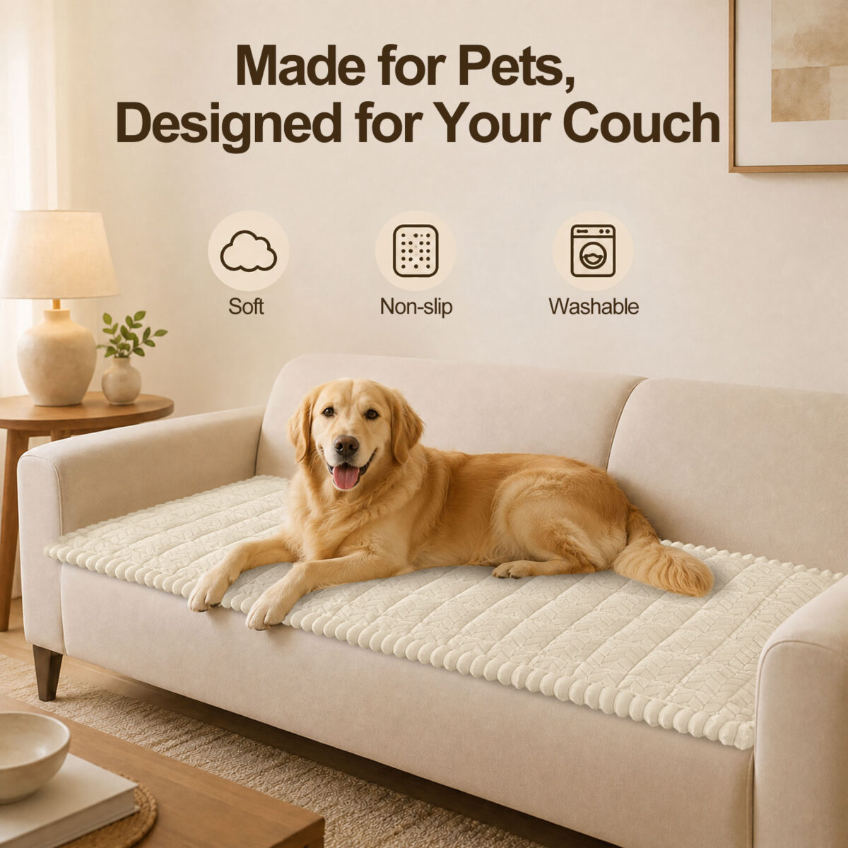 decorUhome Non Slip Couch Cover for Dogs
